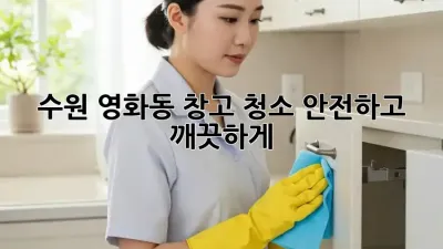 수원 영화동 창고 청소: 안전하고 깨끗하게!