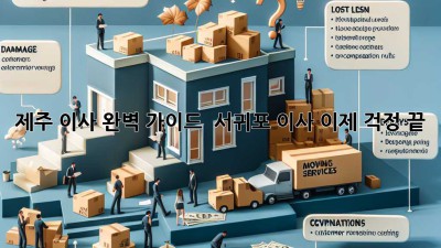 제주 이사 완벽 가이드 🍊 서귀포 이사, 이제 걱정 끝!