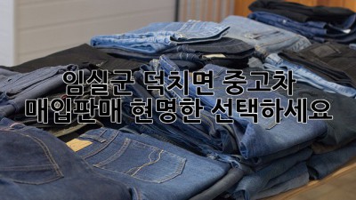 임실군 덕치면 중고차 매입/판매: 현명한 선택하세요!